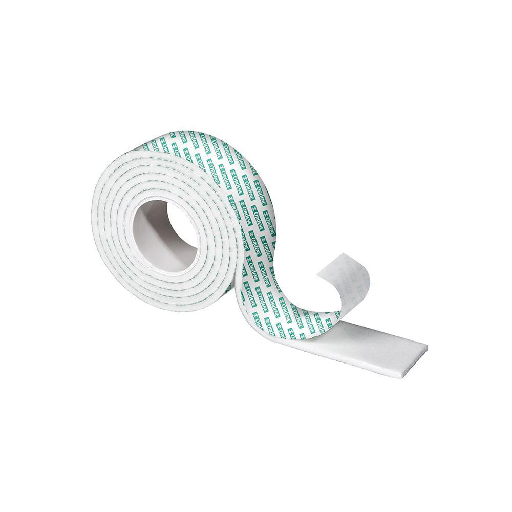 Fita Adesiva Dupla Face de Espuma Branca 1mx24mm Aplik Ordene - 1