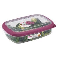 Pote Plástico Retangular Hermético Açaí 2,4L Flor Sanremo - 1