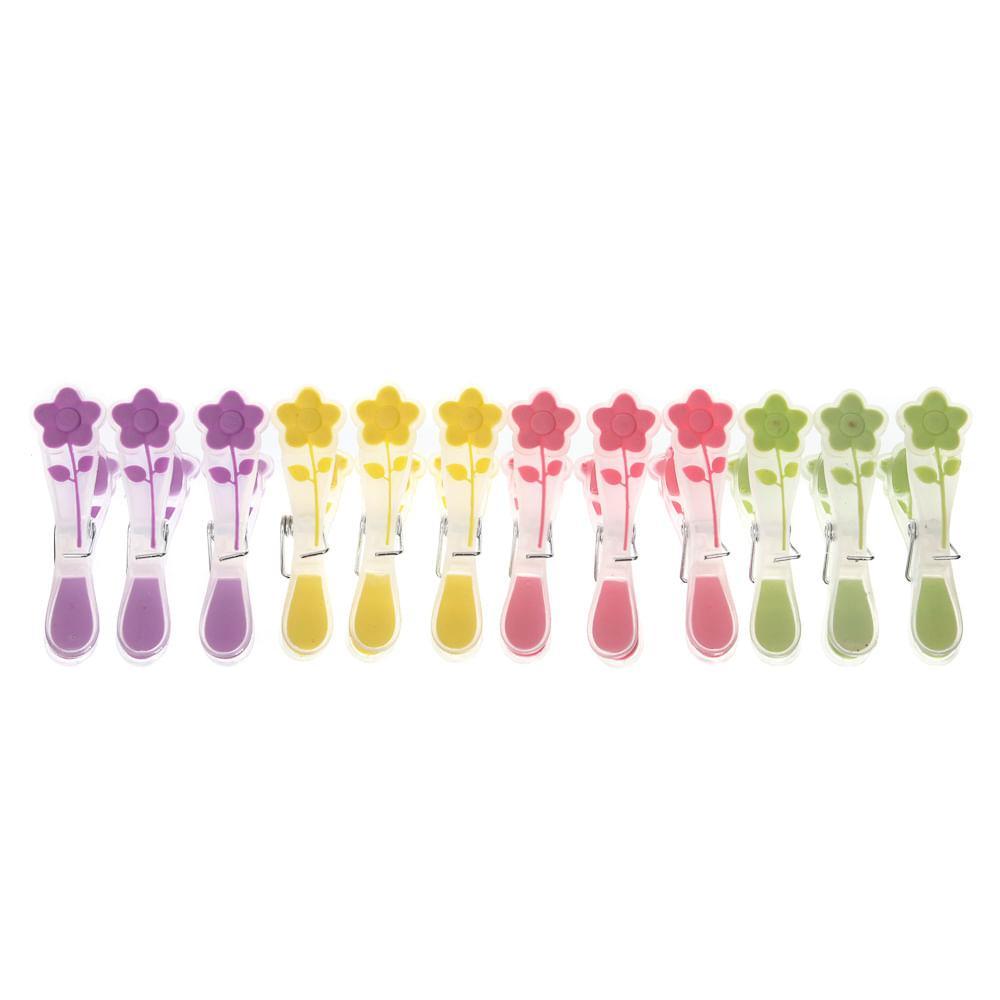 Prendedor de Roupa Plástico Flores Oba Sanremo 12 Unidades - 2