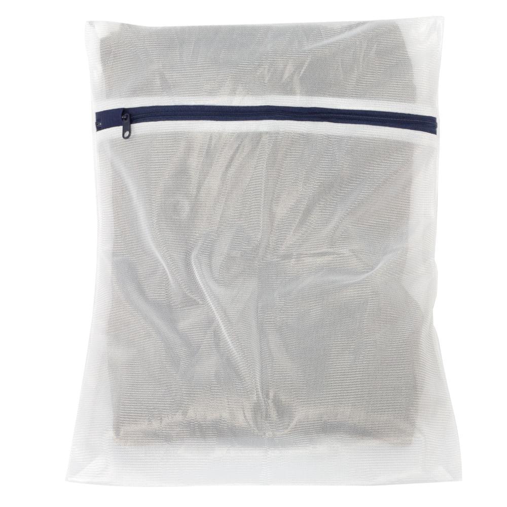 Saco para Lavar Roupa Premium Grande Branco/Azul Log Ordene - 2