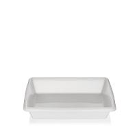 Travessa Retangular Plástica Pequena Branca 3,39L Casar Sanremo - 1