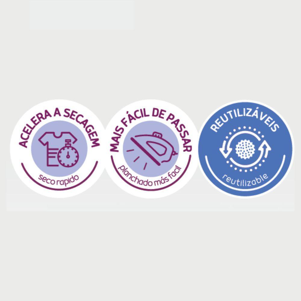 Esfera para Secar Roupa Dryer Balls Log Ordene 2 Unidades - 8