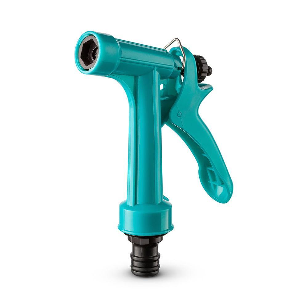 Esguicho para Jardim Plástico Tipo Pistola com Conexão para Engate Rápido Azul Tiffany Atlas - 2