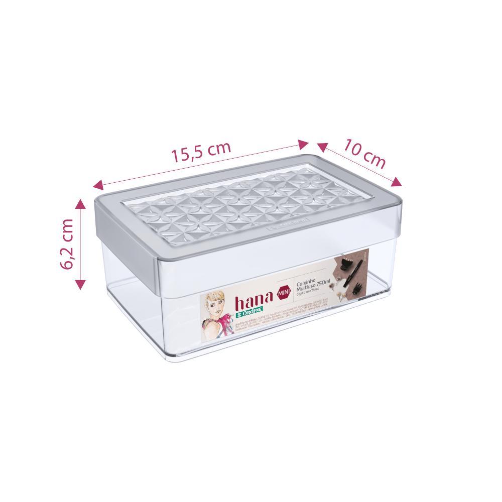 Organizador Plástico Multiuso Cristal 750ml Hana Ordene - 2