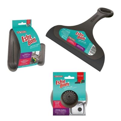 Kit Acessórios para Pia Ralo, Rodo e Porta Esponja EsfreBom