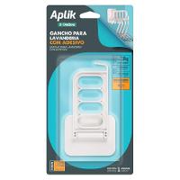 Gancho Plástico para Cabides com Adesivo Log Ordene - 1