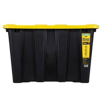Caixa Organizadora Plástica Ultra Preta 55L Vig Ordene