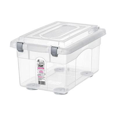 Caixa Organizadora Plástica Transparente 4,3L Top Stock Sanremo
