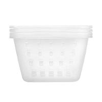 Kit Cesto Organizador Plástico com Furação Cristal 3L Log Ordene Leve 4 Pague 3 - 3