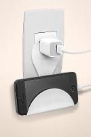 Suporte para Carregar Celular em Tomada Plástico Branco Log Ordene - 3