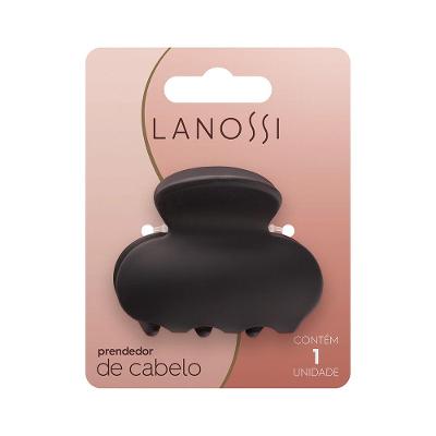 Piranha de Cabelo Média Preta Fosco Lanossi
