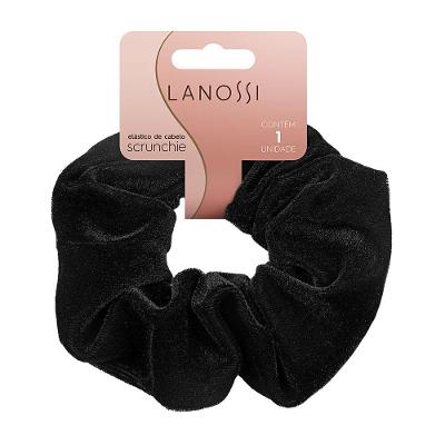 Scrunchie Black Velvet Lanossi