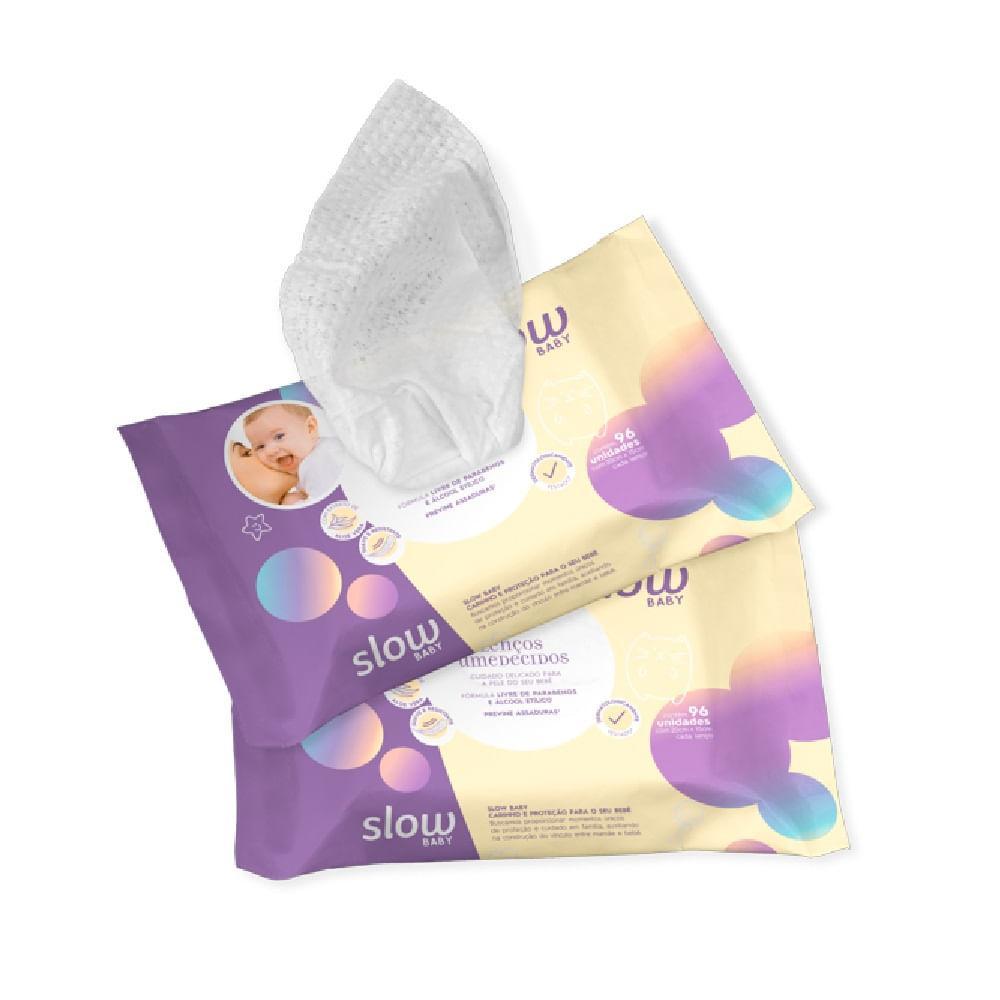 Lenços Umedecidos Wipes Slow Baby 96 Unidades - 2