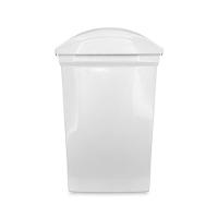 Lixeira Plástica com Tampa Basculante Branca 15L Sanremo - 2