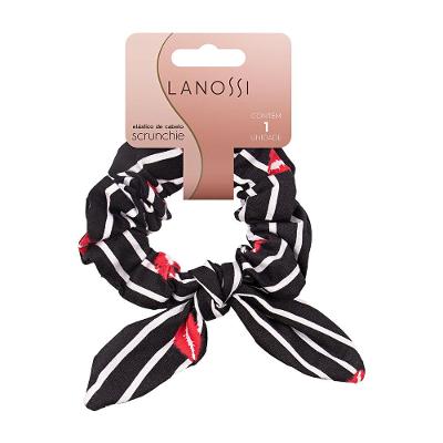 Scrunchie Estampado Black Kiss Lanossi