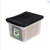 Kit 6 Caixas Organizadoras Arquivo Larga Empilhável Cristal Ordene - 2