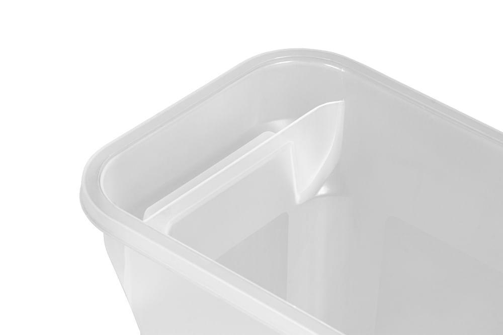 Kit 6 Caixas Organizadoras Arquivo Estreita Empilhável Cristal Ordene - 3