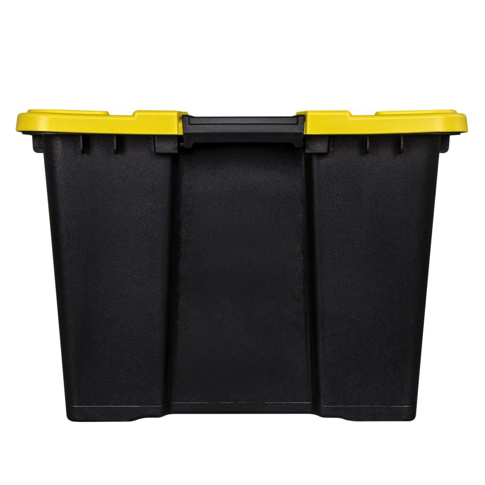 Caixa Organizadora Plástica Ultra Preta 100L Vig Ordene - 2