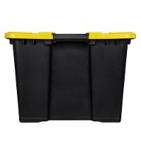 Caixa Organizadora Plástica Ultra Preta 100L Vig Ordene - 2