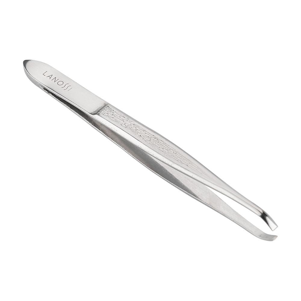 Pinça com Ponta Reta em Aço Inox Lanossi - 2