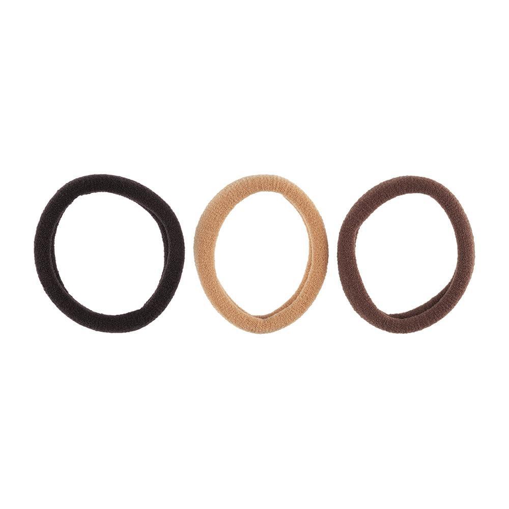 Elástico de Cabelo sem Metal Cappuccino Lanossi 6 Unidades - 2