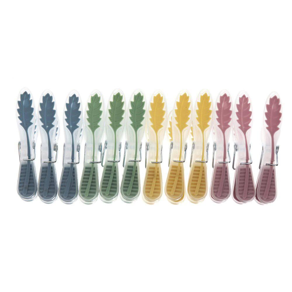 Kit Prendedores de Roupa Plástico Folhas e Flores Sanremo 24 Unidades - 2