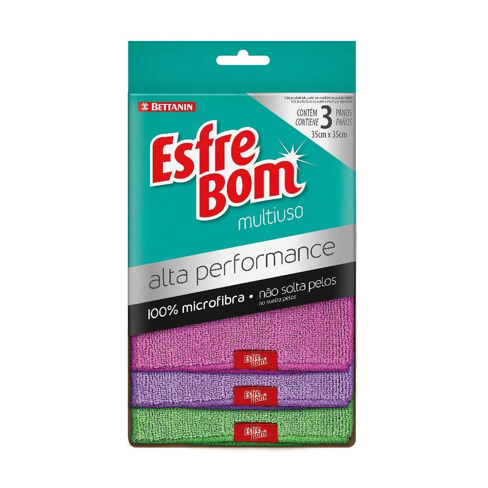 Kit Pano Multiuso 100% Microfibra Alta Performance EsfreBom Bettanin - 1