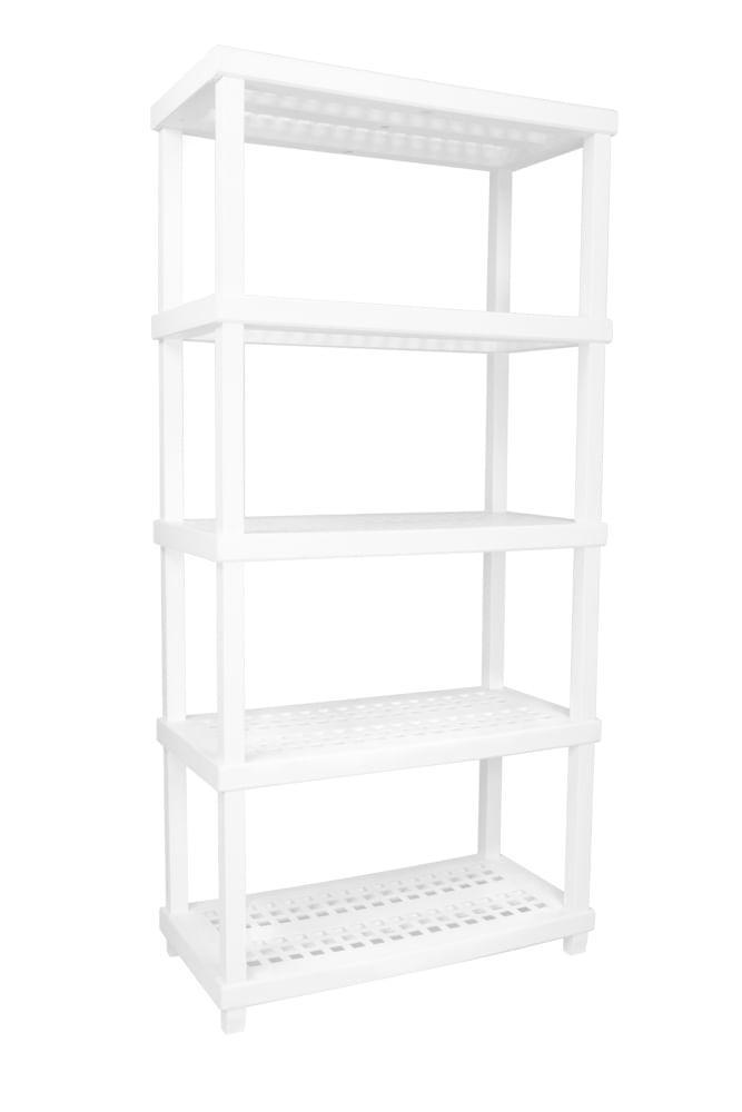 Estante Plástica Profissional com 5 Prateleiras Branca Vig Ordene - 2