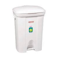 Lixeira Plástica com Pedal Branca 72L Casablanca Sanremo - 1