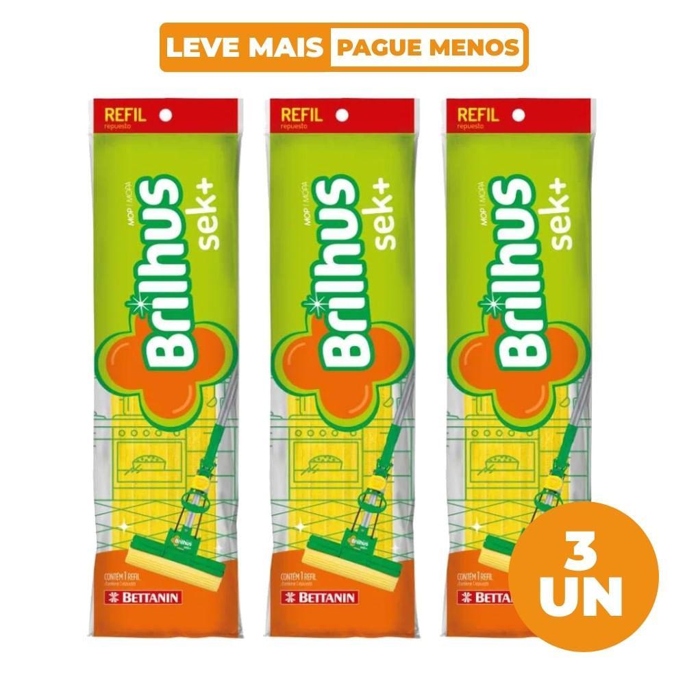 Kit Refil para Mop Sek+ Brilhus Bettanin 3 unidades - 1