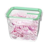 Kit 3 Potes Plásticos com Travas Herméticos Verde Menta 770ml Freshy Sanremo