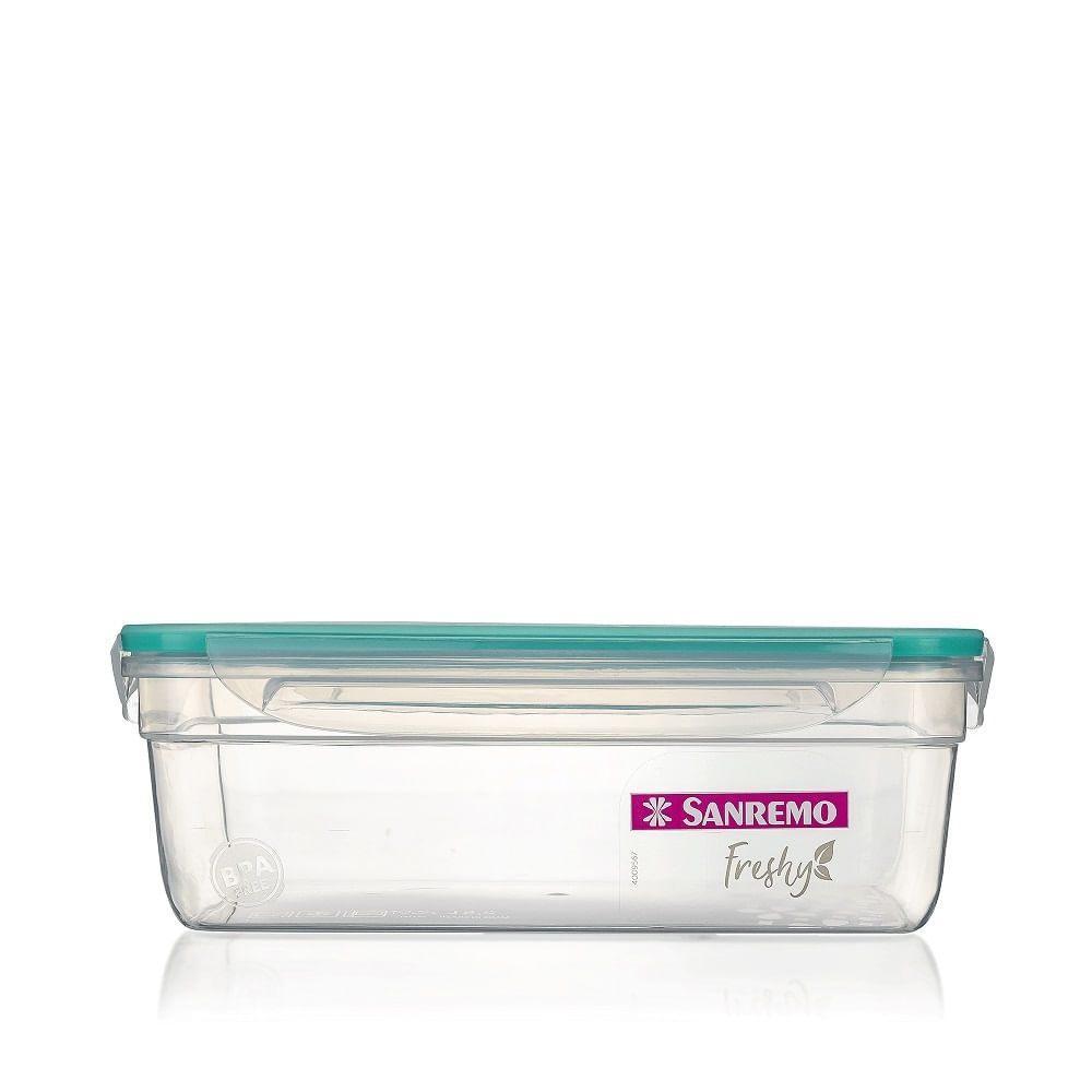 Kit 3 Potes Plásticos com Travas Herméticos Verde Menta 2,5L Freshy Sanremo - 2