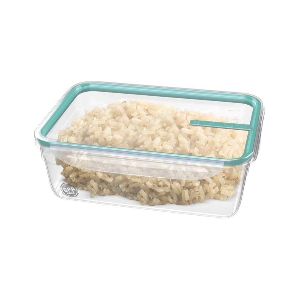 Kit 3 Potes Plásticos com Travas Herméticos Verde Menta 2,5L Freshy Sanremo - 4