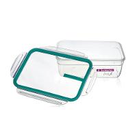 Kit 3 Potes Plásticos com Travas Herméticos Verde Menta 2,5L Freshy Sanremo - 3