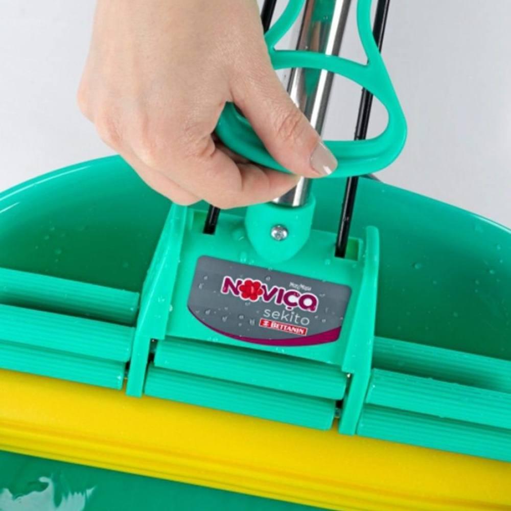 Kit Mop Sekito com Refil Extra e Balde 10L - 3