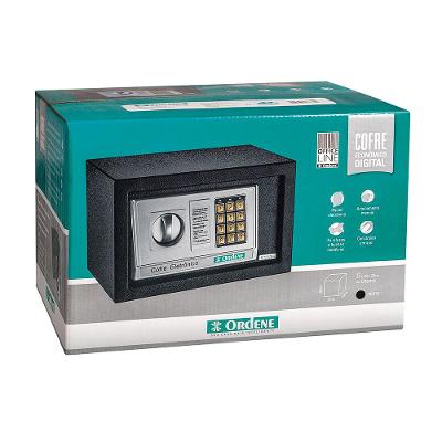 Cofre Eletrônico Preto 31x20x20cm Office Line Ordene