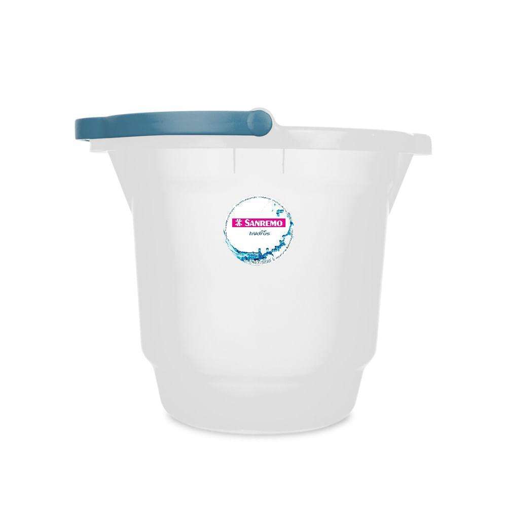 Balde Plástico Transparente com Alça 12L Hydrus Sanremo - 2