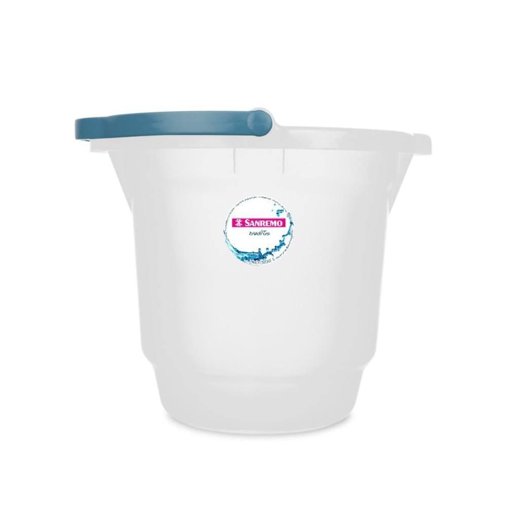 Kit 3 Baldes Plásticos Transparente com Alça 12L Hydrus Sanremo - 2