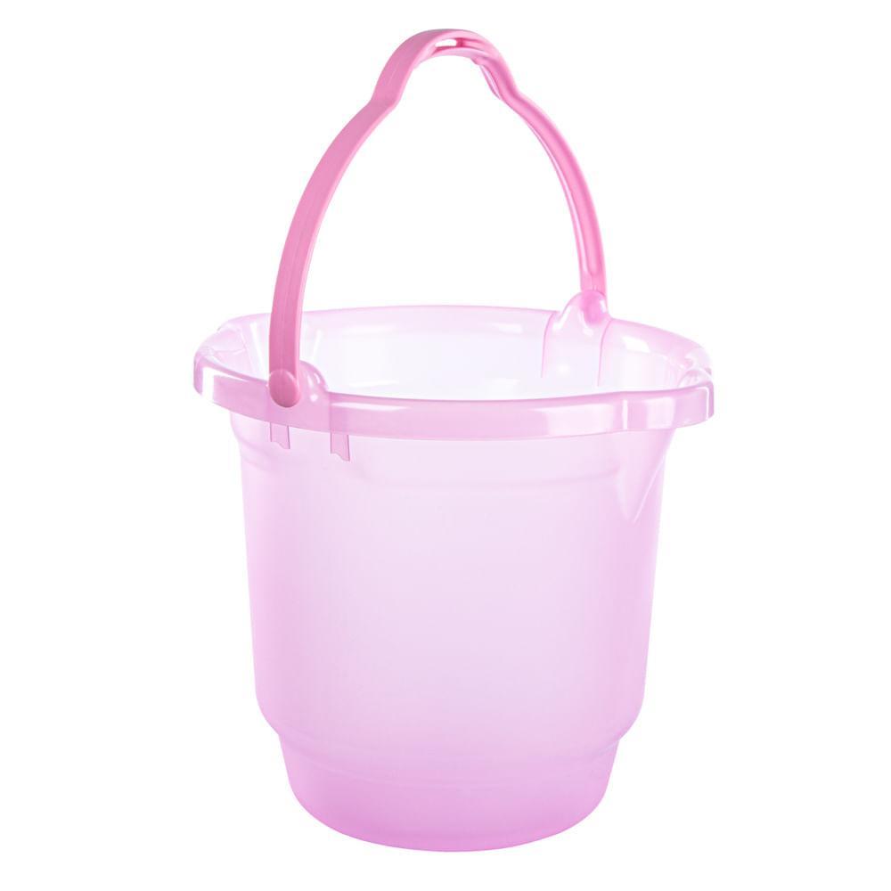 Balde Plástico Rosa Baby Sanremo 8,5L - 3