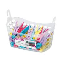 Cesto para Prendedor de Roupa Plástico Transparente 1,6L Oba Sanremo - 2