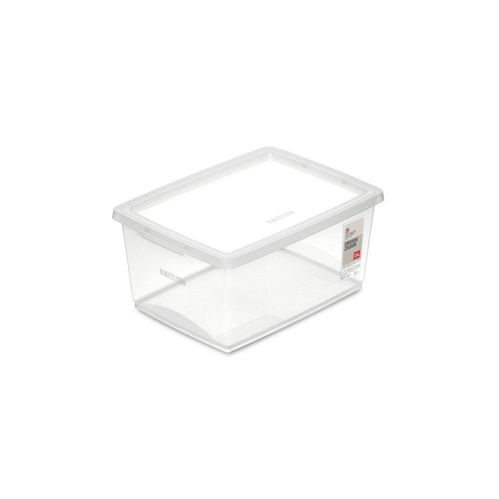 Kit Caixa Organizadora Plástica Cristal 7,5L Ordene 3 un - 3