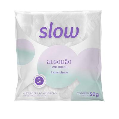 Algodão em Bolas Pacote 50g Slow