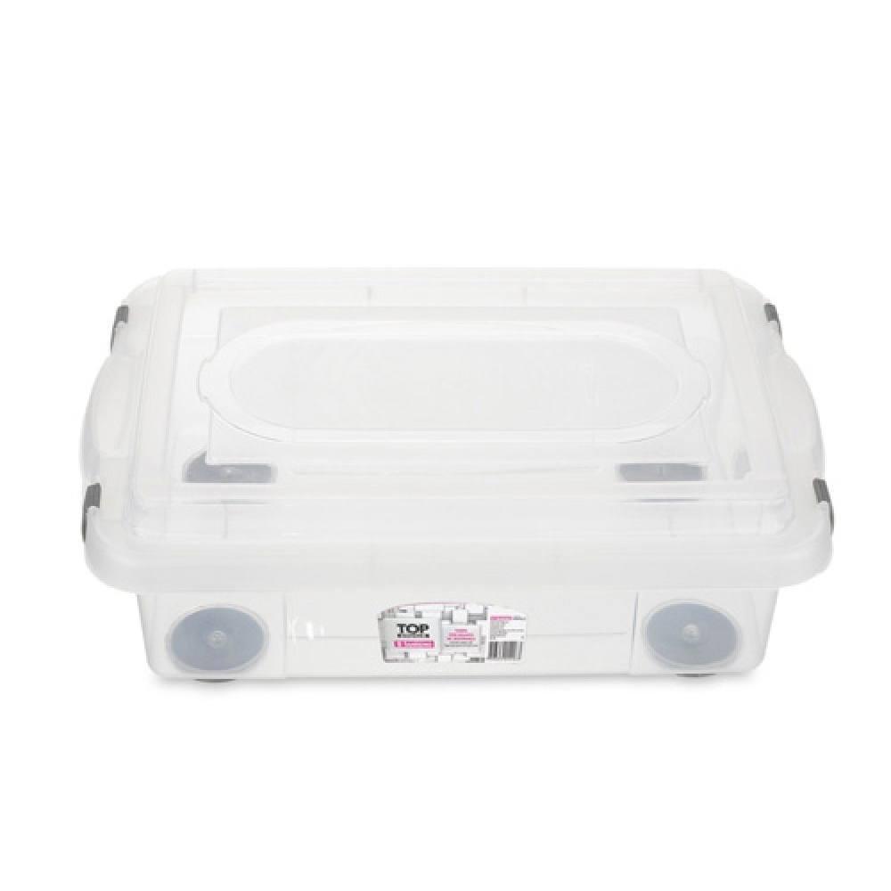 Kit Caixa Organizadora Transparente 8,6L Sanremo 12un - 2