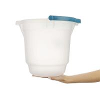 Kit 2 Baldes Plásticos Transparente com Alça 12L Hydrus Sanremo - 3