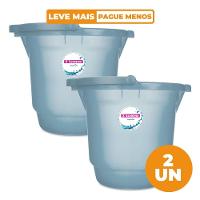 Kit 2 Baldes Plásticos Azul com Alça 12L Hydrus Sanremoo - 1