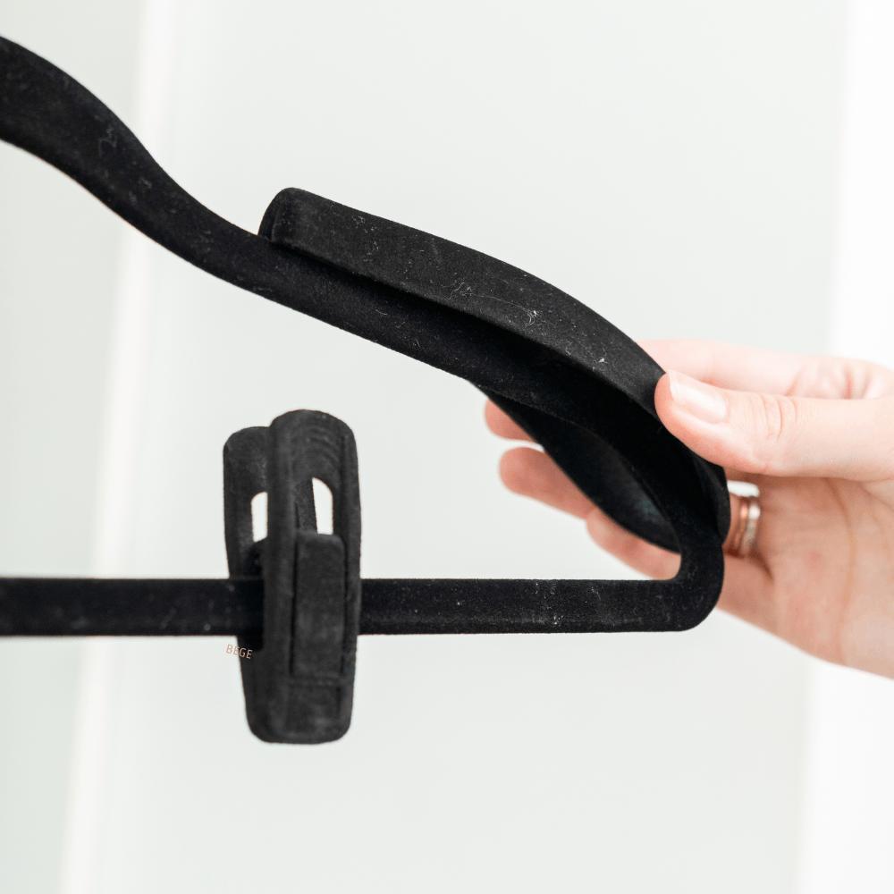 Conjunto 6 Clips de Veludo Preto My Closet Ordene - 2