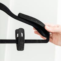 Conjunto 6 Clips de Veludo Preto My Closet Ordene - 2