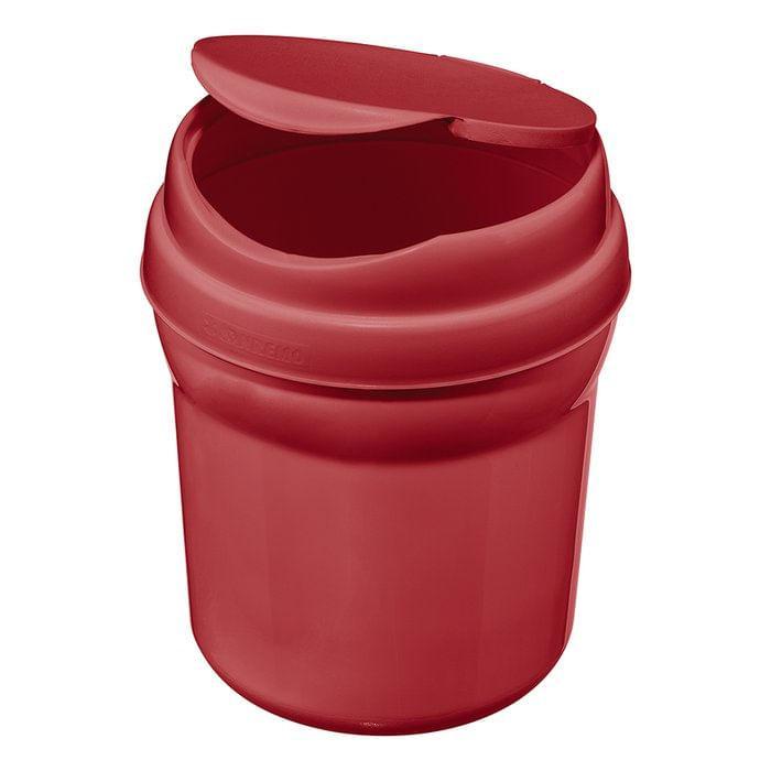 Lixeira de Pia Plástica Vermelha 2,4L Casar Sanremo - 2