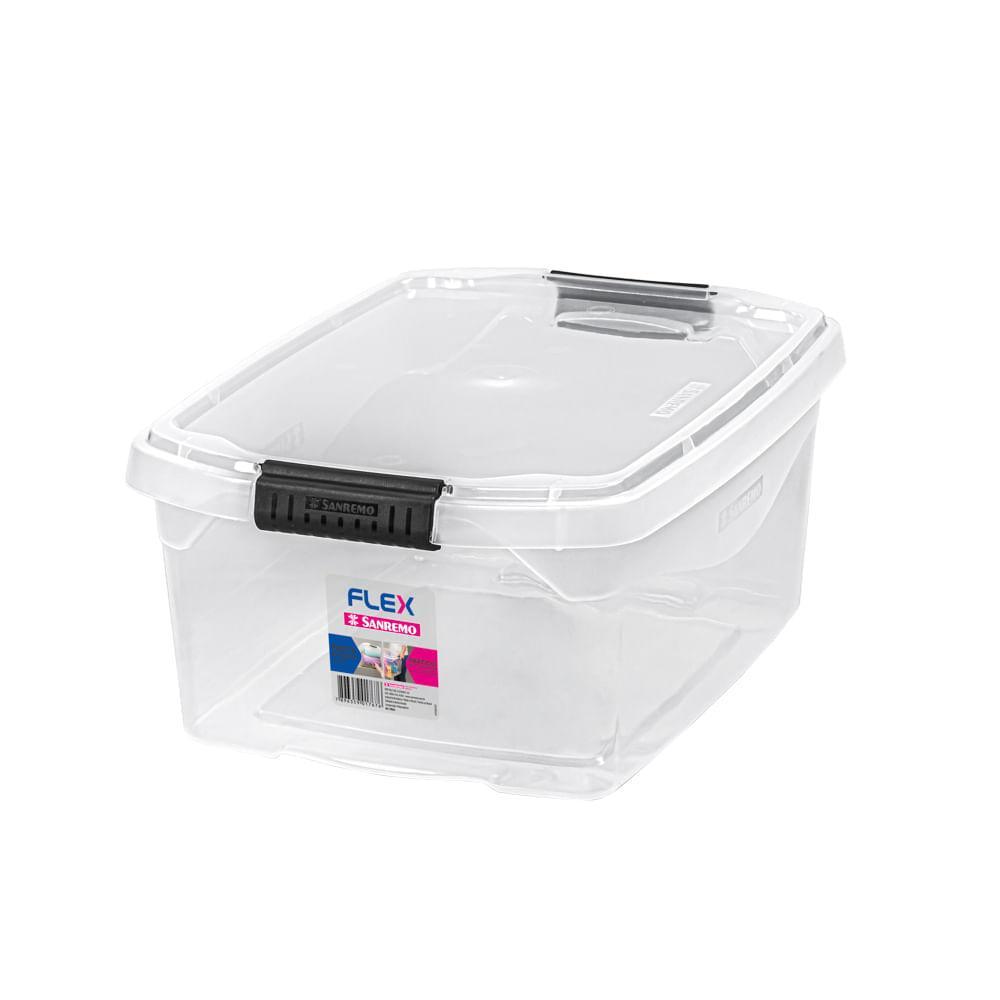 Kit Caixa Organizadora Transparente 6L Flex 3 Peças Sanremo - 2