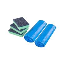 Saco de Lixo em Rolo com Fundo Reforçado Azul 30L com Kit Esponja Multiuso Diamond EsfreBom Bettanin - 3